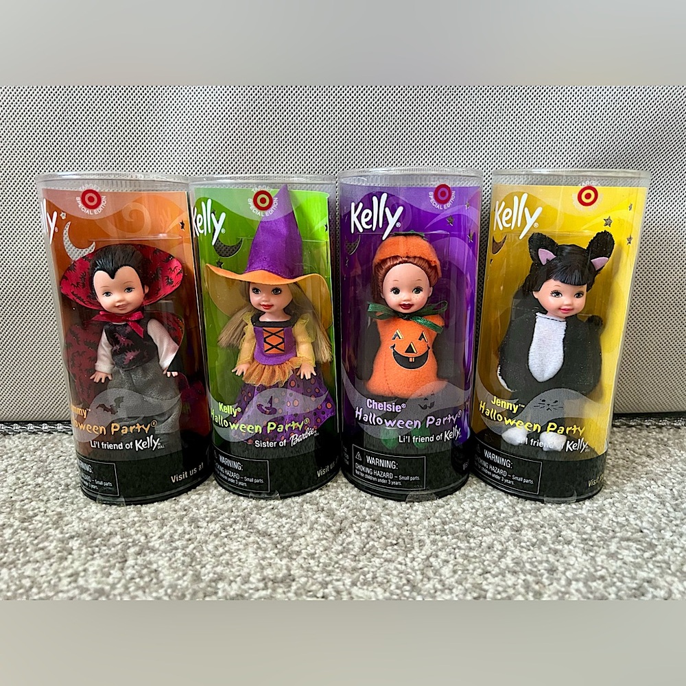 2001 Kelly Halloween Party dolls - complete set of 4